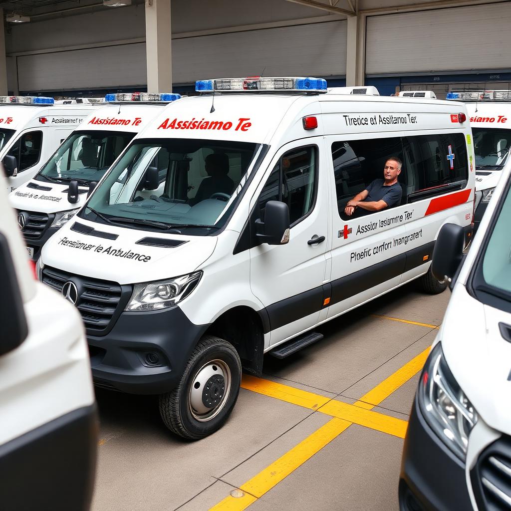 Flotta Assistiamo Te di ambulanze super-ammortizzate per comfort extra-urbano