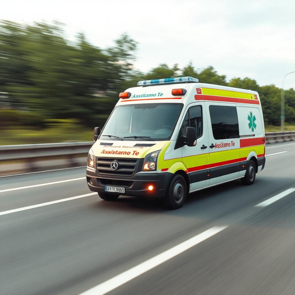 Ambulanza privata Assistiamo Te in viaggio per trasferimento interospedaliero su lunga distanza