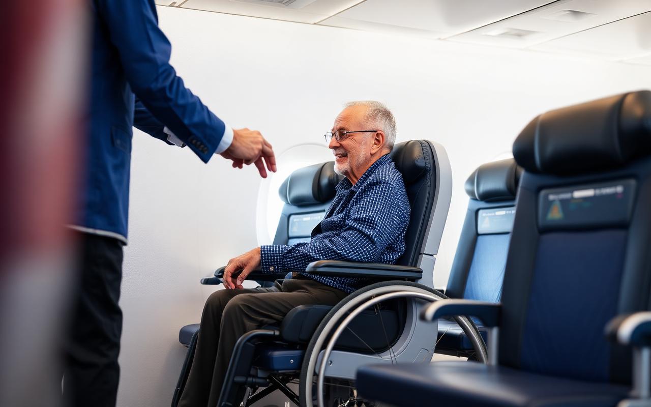 Assistenza aeroportuale per persona con disabilità in coordinamento trasporto aereo PMR