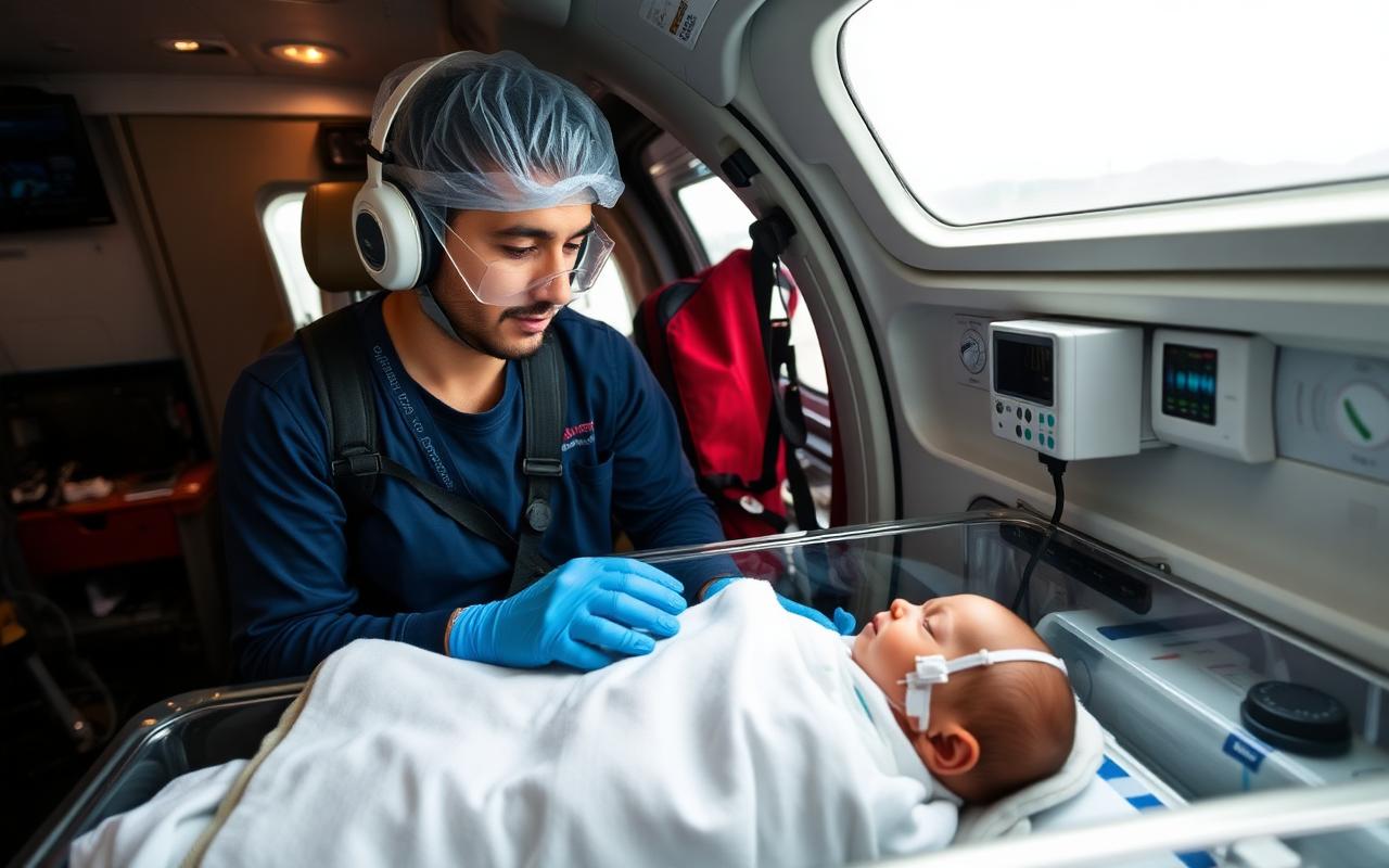 Incubatrice neonatale da trasporto su aeroambulanza per trasporto neonatale aereo pediatrico